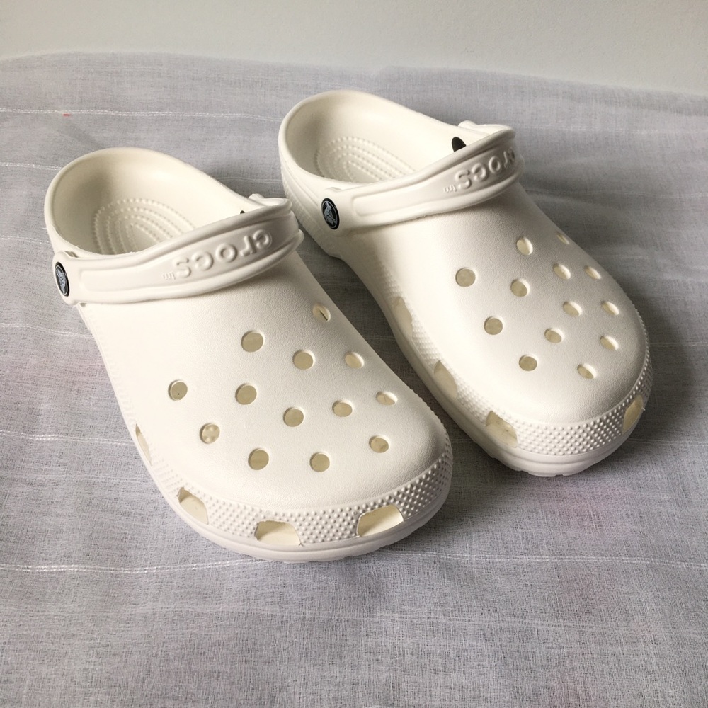 NWOT White Crocs